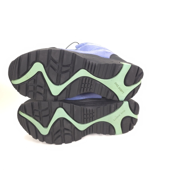 Lands’ End Frostline Hiker Boots Women’s Blue White Size 6.5 Leather Suede Shoes - Picture 6 of 12